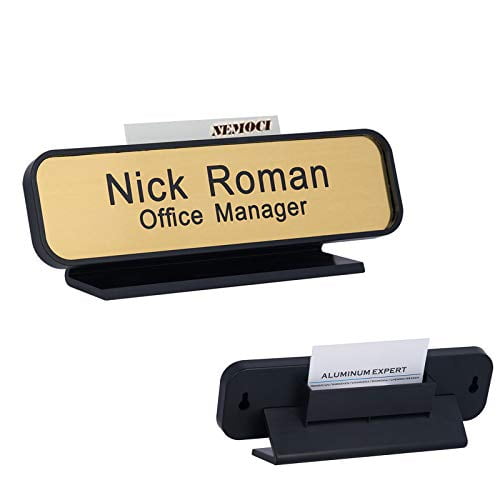 Personalized Name Plate Sign for Office Desk or Door 2" X 8" Customized